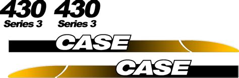 Case 430 skidloader new style replacement decal sticker kit